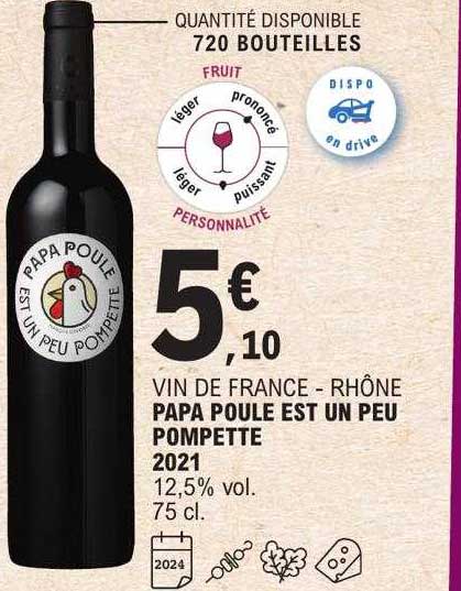vin de france - rhône papa poule est un peu pompette 2021