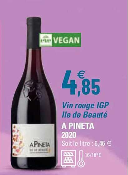 Vin Rouge Igp île De Beauté A Pineta 2020