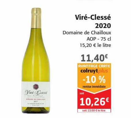viré-clessé 2020 domaine de chailloux aop