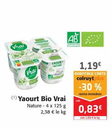 Yaourt Bio Vrai