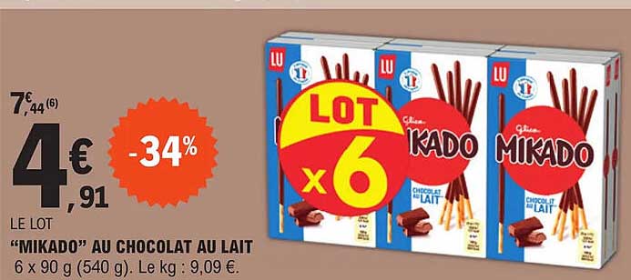 "mikado" Au Chocolat Au Lait