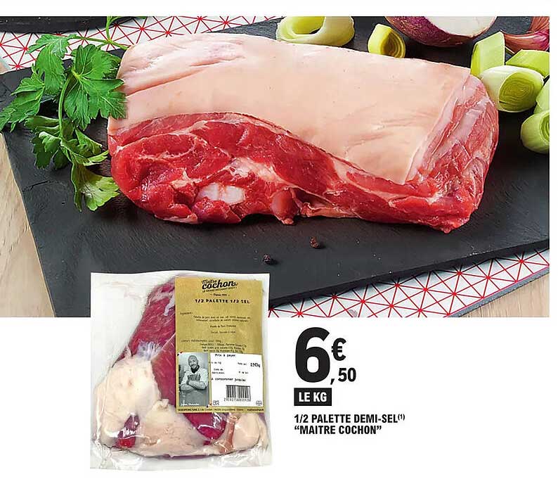 1/2 palette demi-sel "maître cochon"