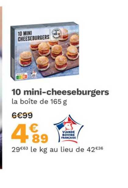 10 Mini-cheeseburgers