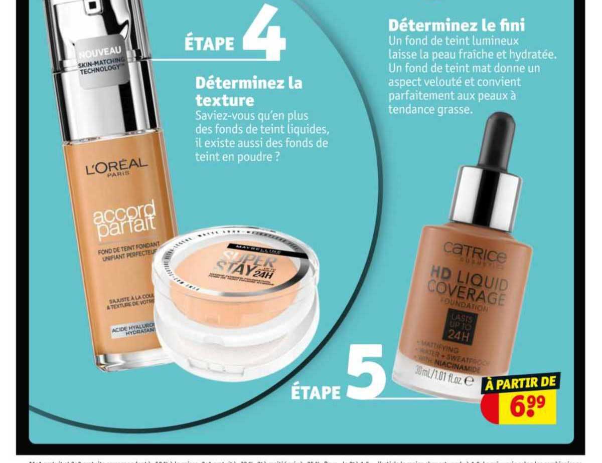 accord parfait l'oréal paris, super stay, hd liquid coverage catrice