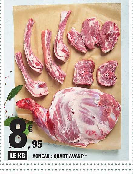 agneau : quart avant