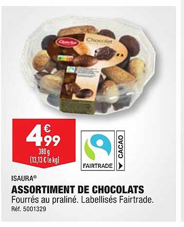 assortiment de chocolats isaura