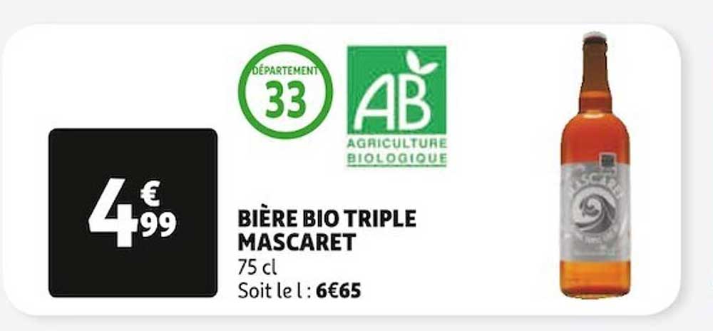bière bio triple mascaret