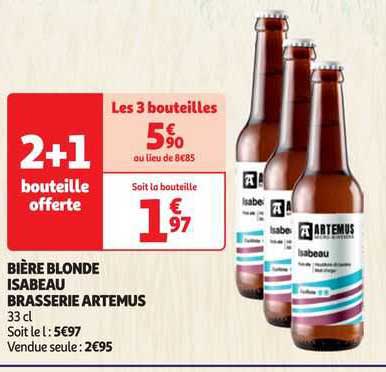 bière blonde isabeau brasserie artemus