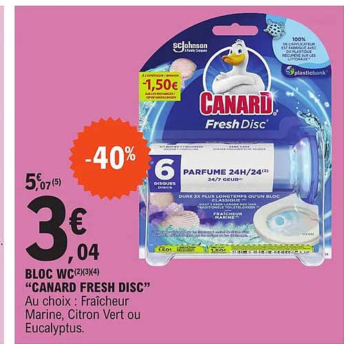bloc wc "canard fresh disc"