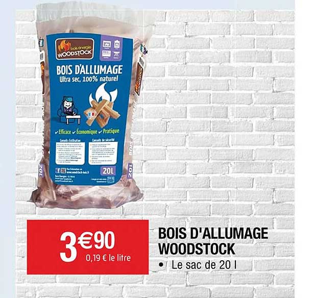 Bois D'allumage Woodstock