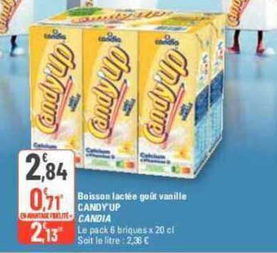 Boisson Lactée Goût Vanille Candy'up Candia