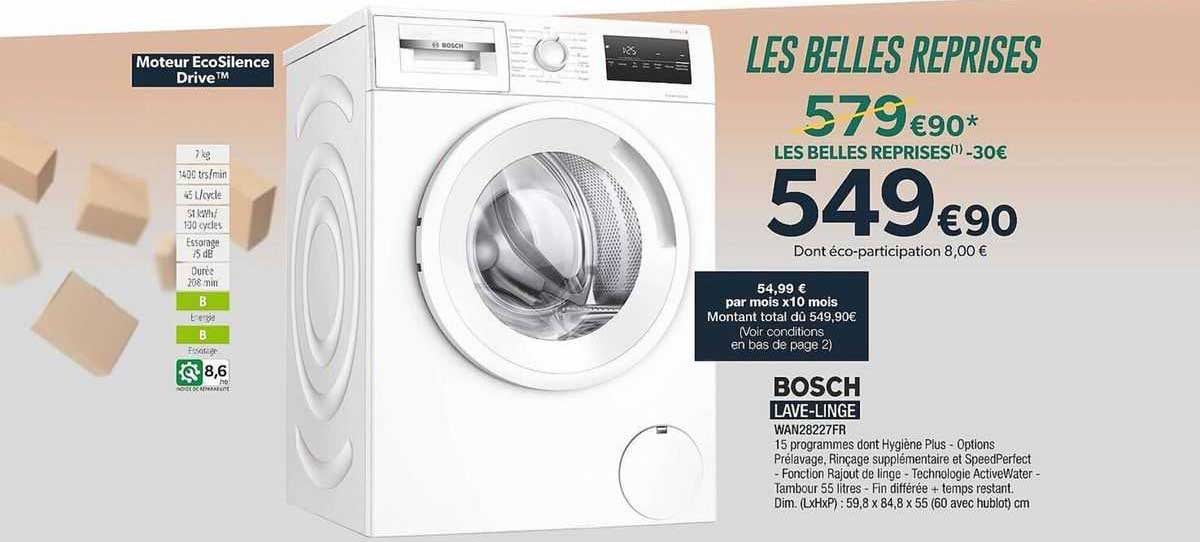 bosch lave-linge
