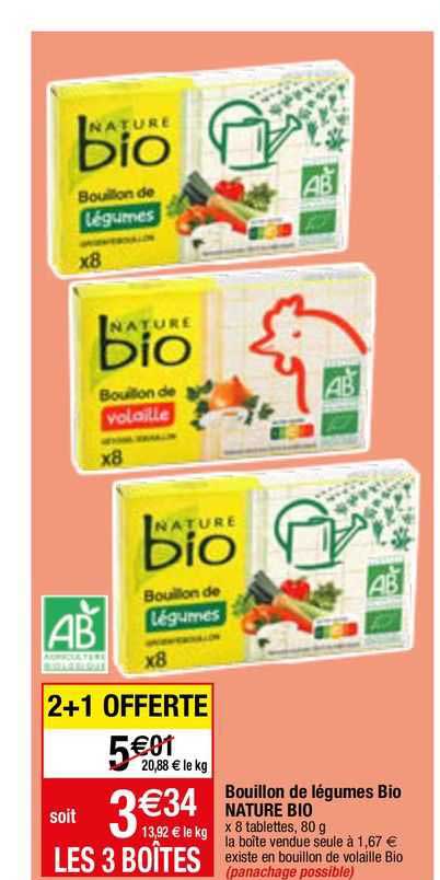 Bouillon De Légumes Bio Nature Bio