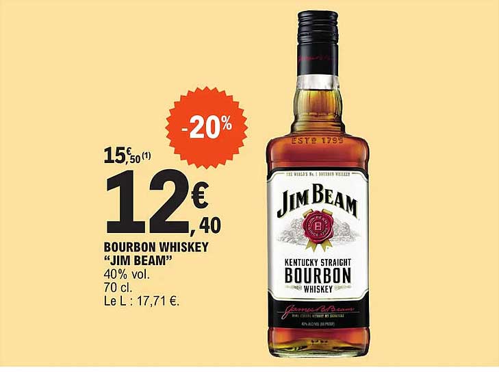 bourbon whiskey "jim beam"