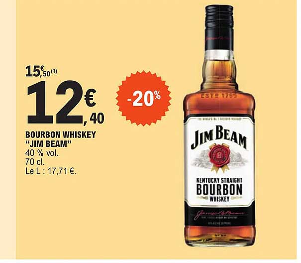 bourbon whiskey "jim beam"