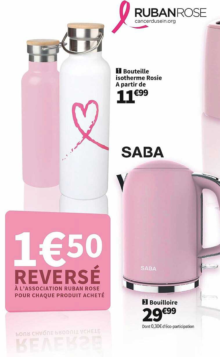 bouteille isotherme rosie, bouilloire