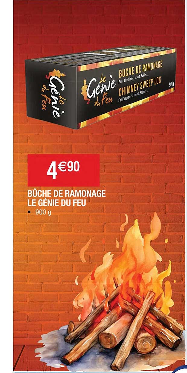 Bûche De Ramonage Le Génie Du Feu