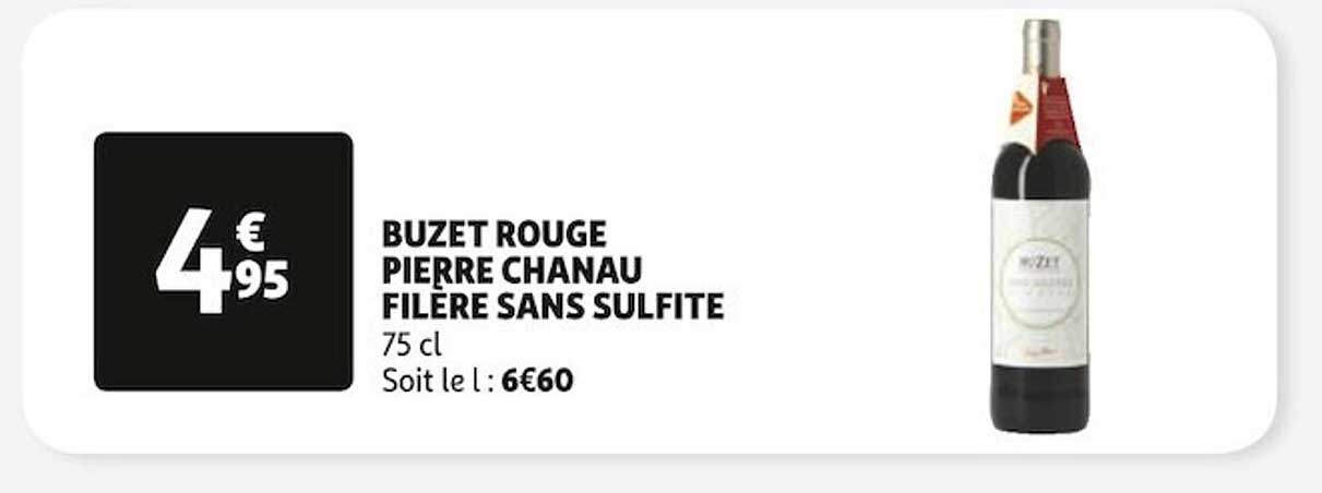 buzet rouge pierre chanau filière sans sulfite