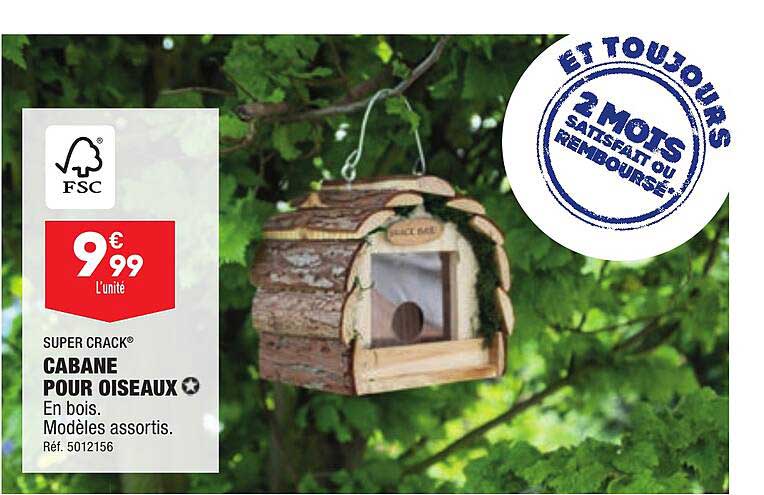 cabane pour oiseaux super crack