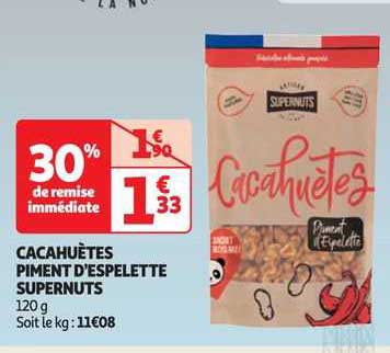 cacahuètes piment d'espelette supernuts