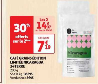 café grains édition limitée nicaragua 24terre