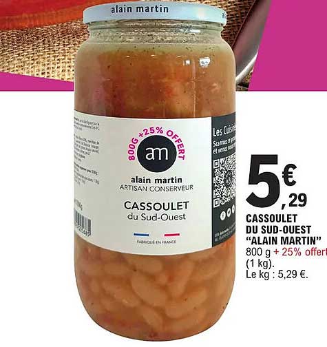cassoulet du sud-ouest "alain martin"