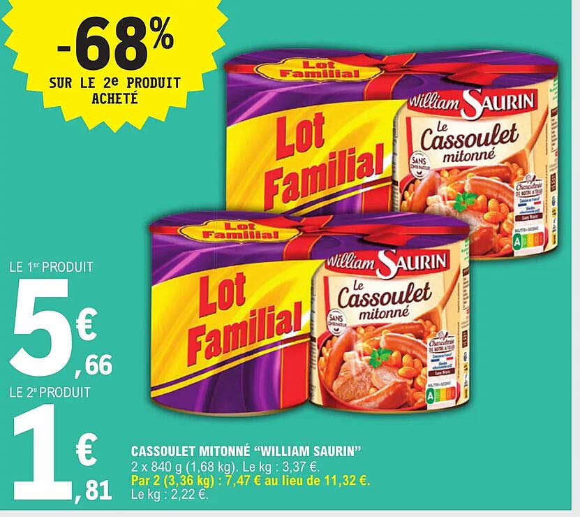 cassoulet mitonné "wiliam saurin"