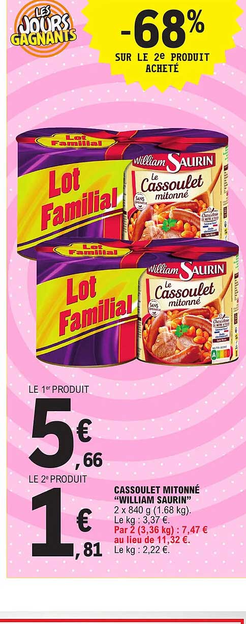 cassoulet mitonné "william saurin"