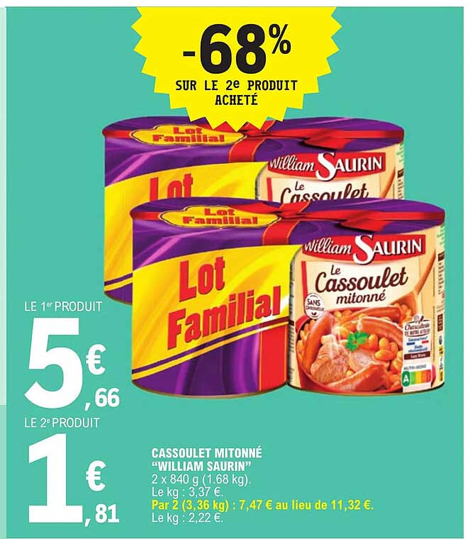 cassoulet mitonné "william saurin"