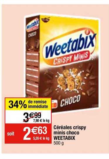 Céréales Crispy Minis Choco Weetabix