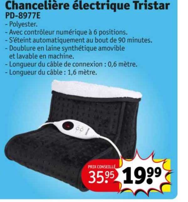 chancelière électrique tristar
