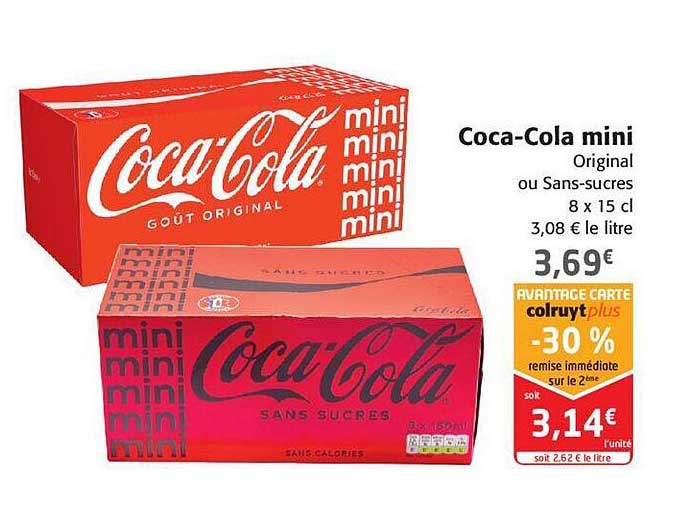 coca-cola mini original original ou sans-sucres