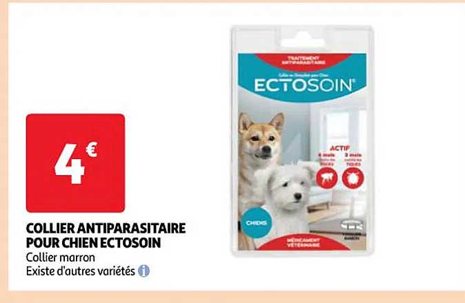 collier antiparasitaire pour chien ectosoin