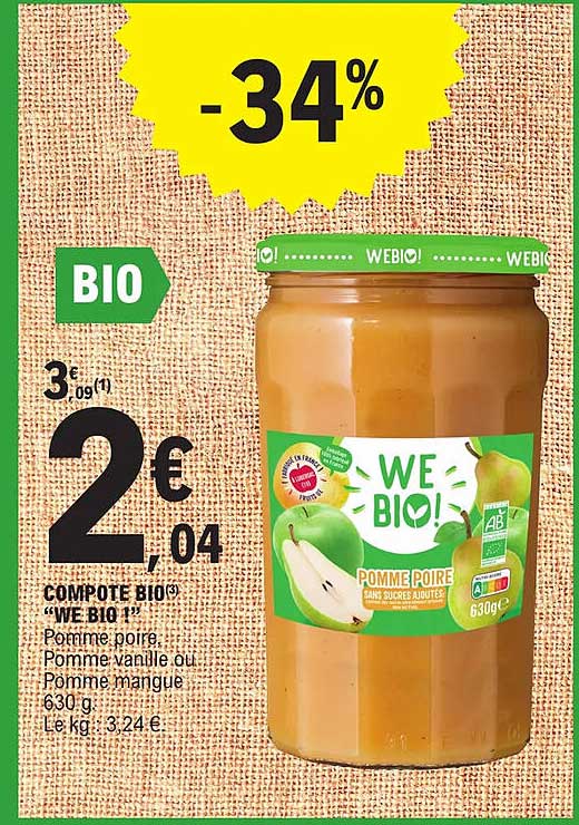 Compote Bio "we Bio!"