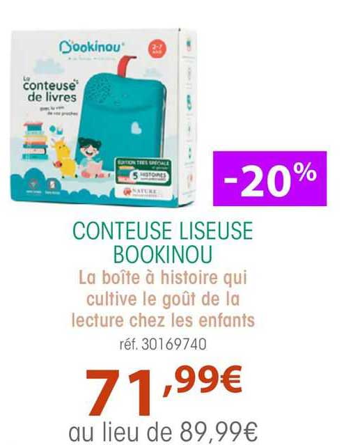 conteuse liseuse bookinou