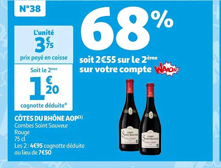 Côtes Du Rhône Aop Combes Saint Sauveur Rouge