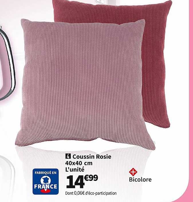 coussin rosie 40 x 40 cm