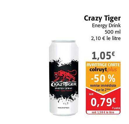crazy tiger energy drink