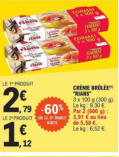 crème brûlée "rians"