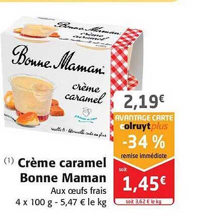 crème caramel bonne maman