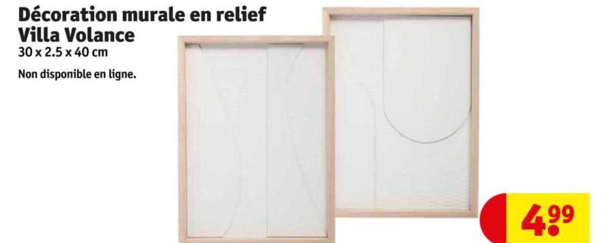 décoration murale en relief villa volance