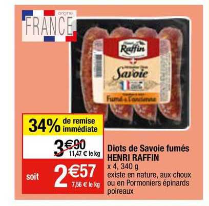 diots de savoie fumés henri raffin
