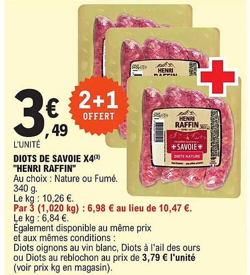 diots de savoie x4 "henri raffin"