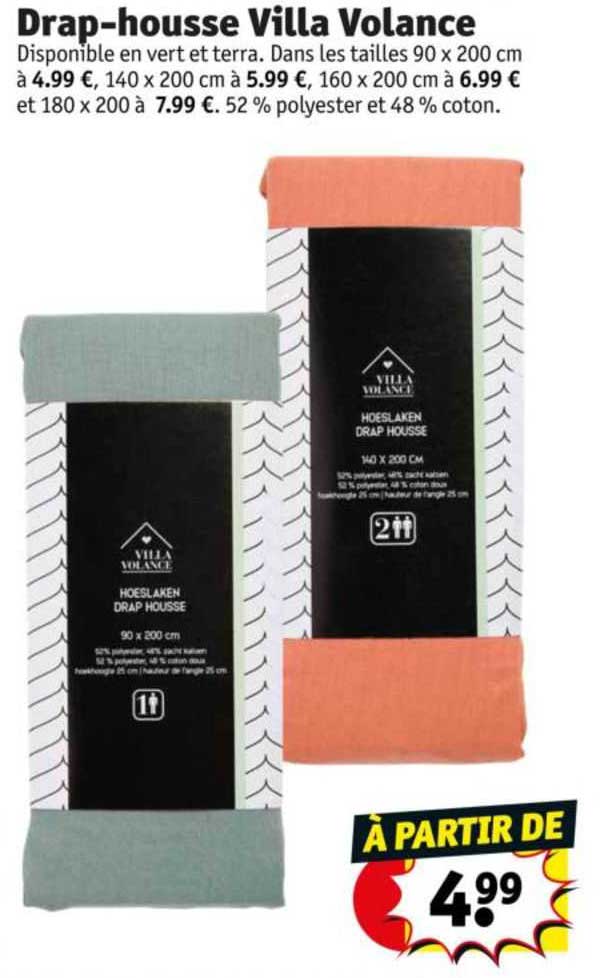 drap-housse villa volance