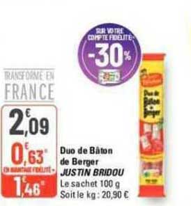 duo de bâton de berger justin bridou