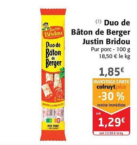 duo de bâton de berger justin bridou