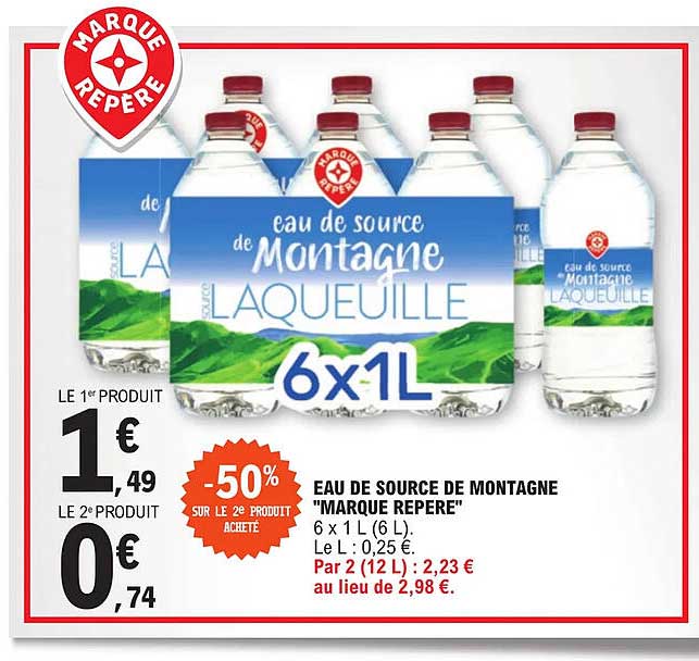 eau de source de montagne "marque repère"