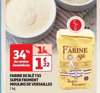 farine de blé t55 super froment moulins de versailles