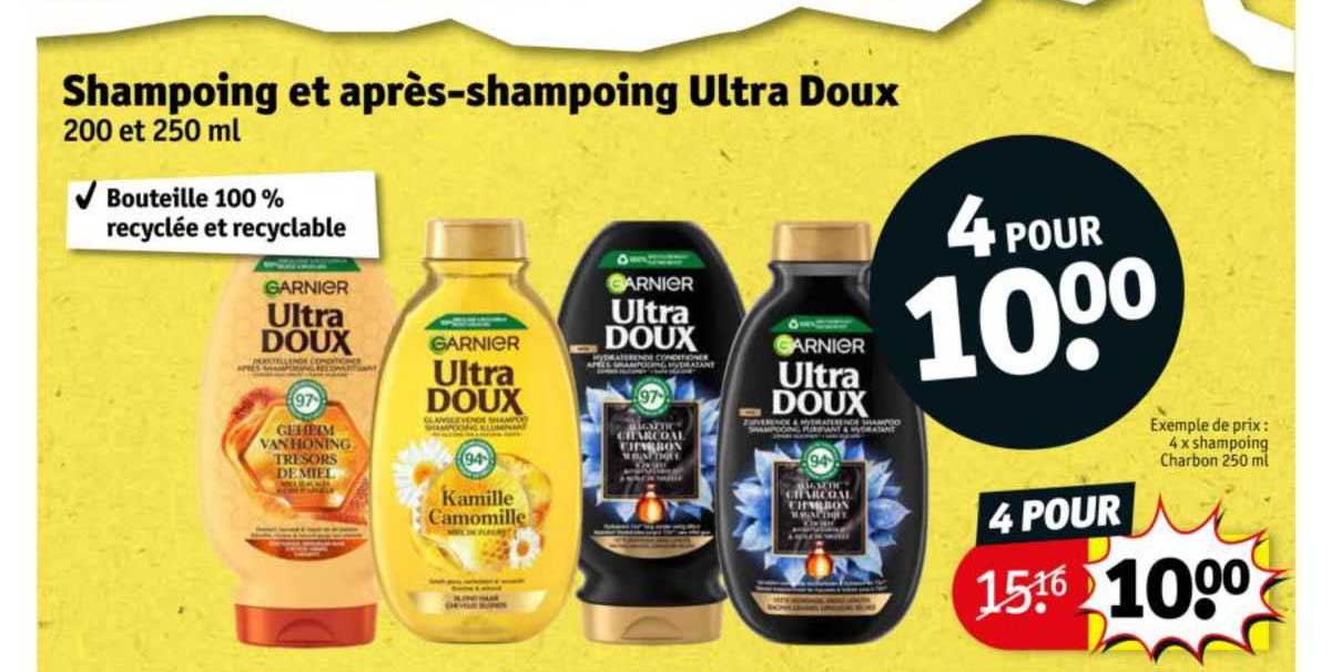 garnier shampoing et après-shampoing ultra doux