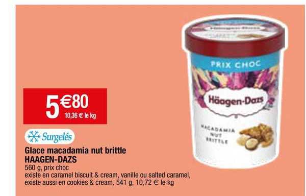 glace macadamia nut brittle häagen-dazs